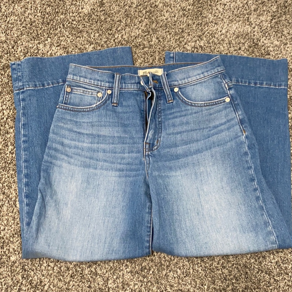 Madewell wide leg crop jeans